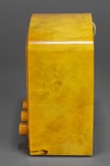 Brown Marbleized Yellow Emerson AU-190 Tombstone Catalin Radio